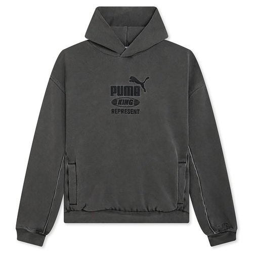 PUMA x Represent Graphic Hoodie - Flat Dark Gray - 632542-97
