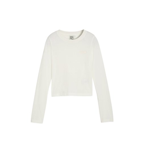 PUMA x Rose Slim Longsleeve Tee xld - Warm White - 633805-77