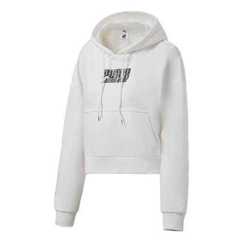 PUMA X SANTA CRUZ CROPPED Hoodie - White - 532247-02