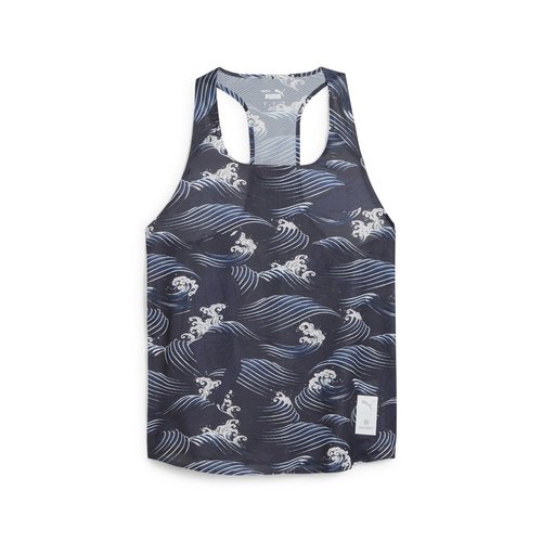 PUMA X SAYSKY Singlet Graphic Crew Neck Athletic Tank Top - Blue - 526957-16
