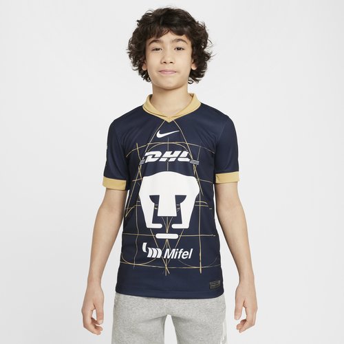 Pumas UNAM 2024/25 Stadium Away Nike Dri-FIT Soccer Replica Jersey - Obsidian/Truly Gold/White - FN9127-451