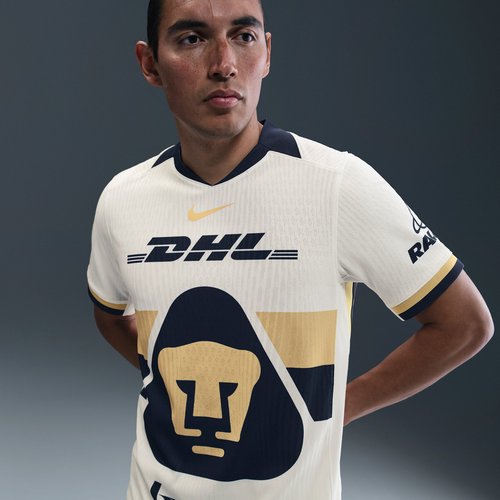 Pumas UNAM 2025/26 Match Home Nike Dri-FIT ADV Soccer Authentic Jersey - Sail/Obsidian/Obsidian/Club Gold - HJ4548-134