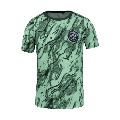 Racing Louisville FC 2025 Nike NWSL Short-Sleeve Pre-Match Top - Night Forest/Mint Foam - M21556RLFC-FOM