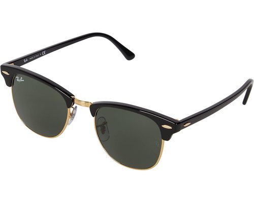 Ray-Ban RB3016 Clubmaster Sunglasses Plastic Frame FashiOn Sunglasses/G-15 Green - Black On Arista/G- Green - 0R.3016