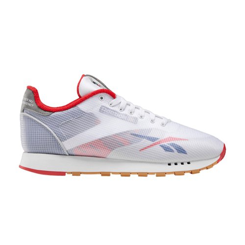Reebok Classic Leather ATI | | Size 12 - White/Washed Blue/Primal Red - EH0128