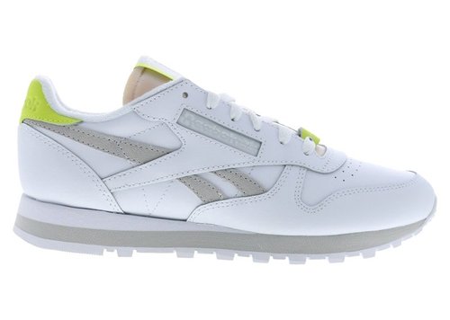 Reebok Classic Leather White - Footwear White/Pure Grey/Acid Yellow - IE3375