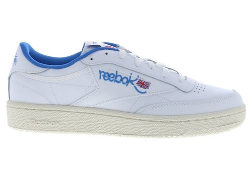 Reebok Club C 85 Graffiti White - Footwear White/Chalk/Kinetic Blue - IE2458