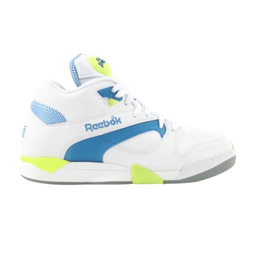 Reebok Court Victory Pump - Whyite/Blue/Citron - 690920