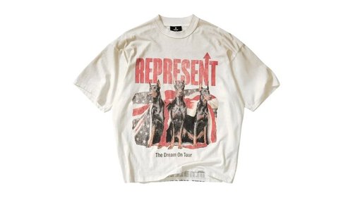 Represent Dream On Tour T-Shirt - Beige - MLM100593-30