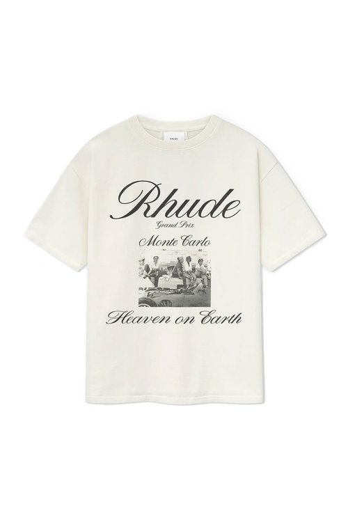 Rhude Heaven On Earth Tee - White - RHSS25TT07012-S-S