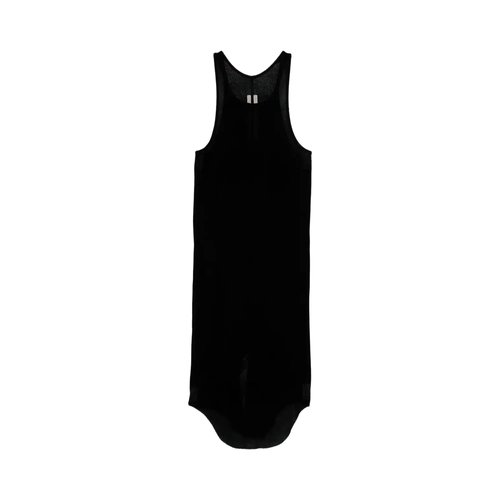 Rick Owens Basic Rib Tank Top - Black - RU01F2150-RC-09