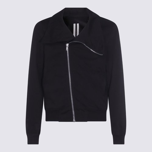 Rick Owens Black Cotton Sweatshirt - RU02E1272-BA-09