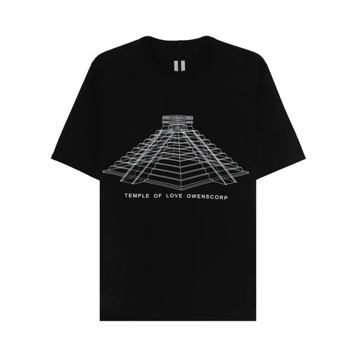 Rick Owens Brad T-Shirt - Black/Milk - RR01F2232-JAE-13