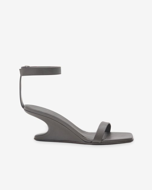 Rick Owens Cantilever 6 Minimal Sandal - Dust - RP01F6886-LGY-34