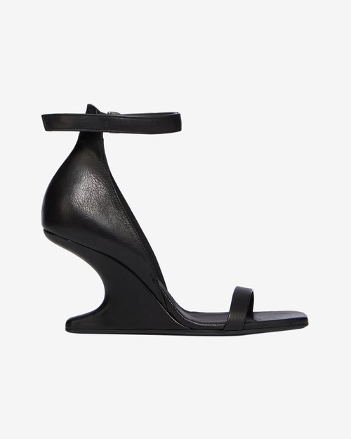 Rick Owens Cantilever 8 Minimal Sandal - Black - RP01F6815-LGY-09