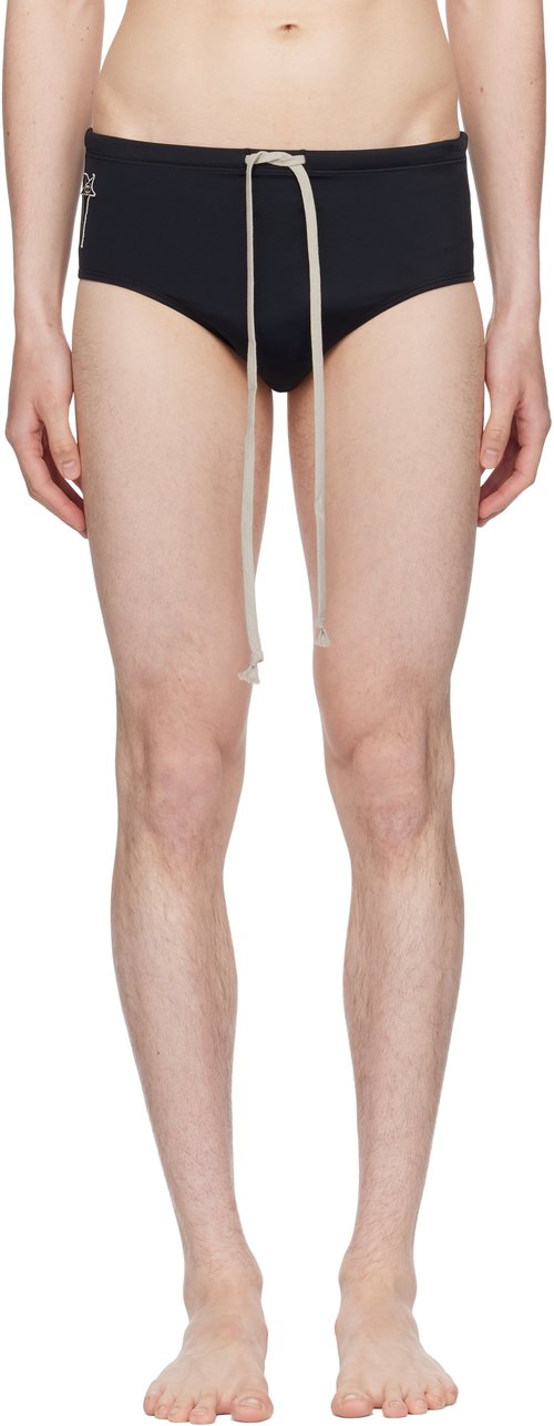 Rick Owens Champion Edition Jersey Swim Briefs - Black - CM01E1692