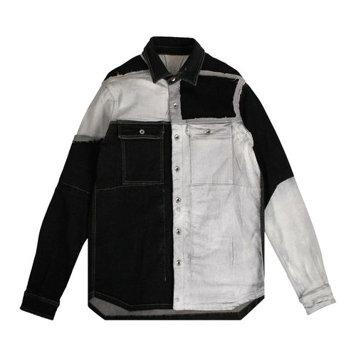 Rick Owens Contrast Panel Denim Jacket | Size M - RU20S5753-SCO-W1