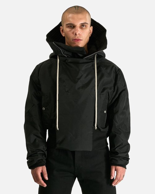 Rick Owens Cropped Alice Parka - Black - RU02E7781-NCV-09-S