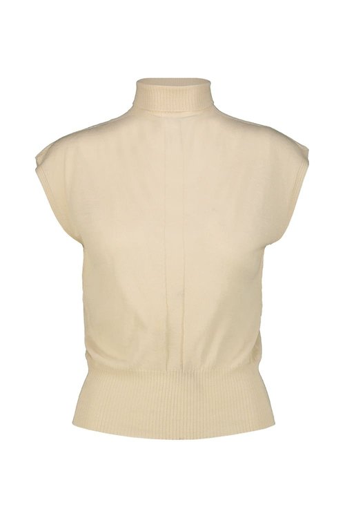 Rick Owens Cropped SL Turtleneck - RP02E4606 M 21 NATURAL