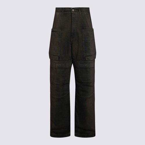 Rick Owens Dark Grey Cotton Stefan Cargo Jeans - RU02E1346DKDEG78D