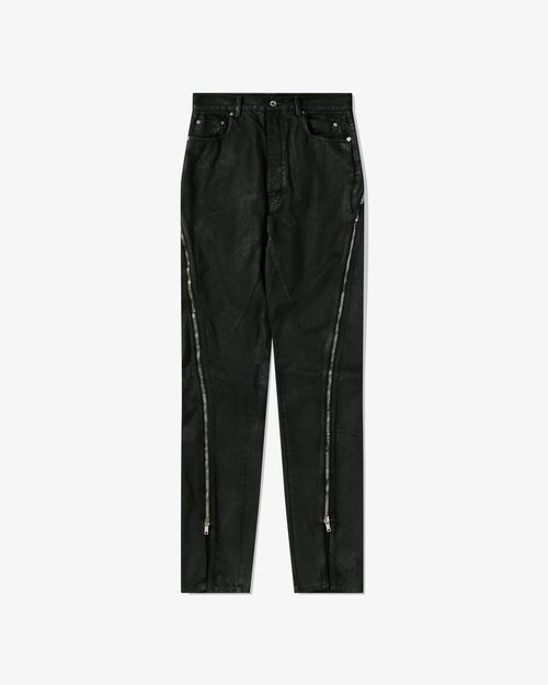 Rick Owens Denim Bolan Banana Pants - Black Wax - RR01D3343BW