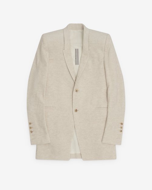 Rick Owens Dirt Tailored Jacket - Natural - RP02E4754MLC