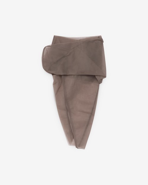 Rick Owens Draped Calf Skirt - Dust