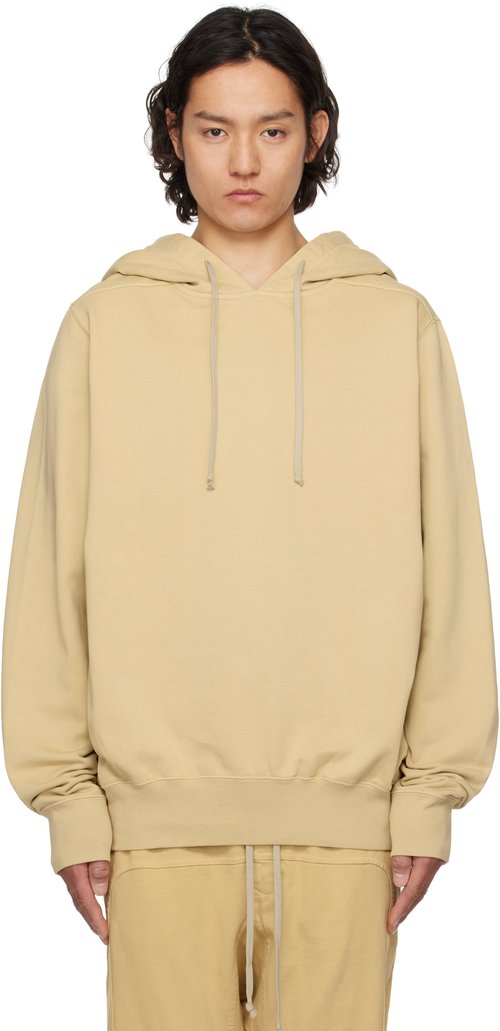 Rick Owens DRKSHDW Beige Hollywood Oversized Hoodie - Parchment - DU01E3262 FP81