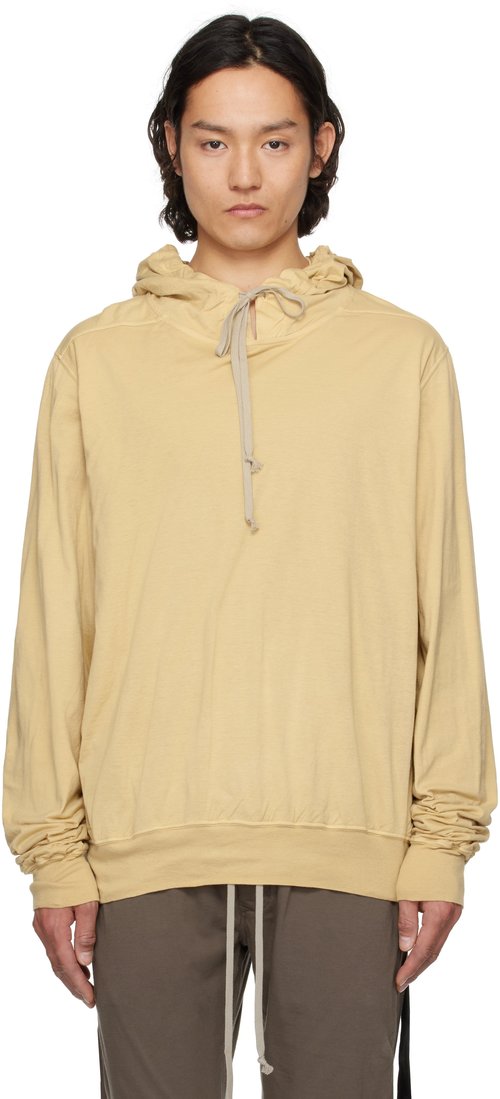Rick Owens DRKSHDW Beige Hollywood Oversized Hoodie - Parchment - RU01E3262-BHD-81