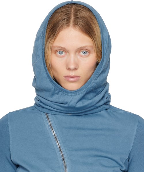 Rick Owens DRKSHDW Blue Hollywood Grace Hood - Toothpaste - RS01E3424-BHD-86
