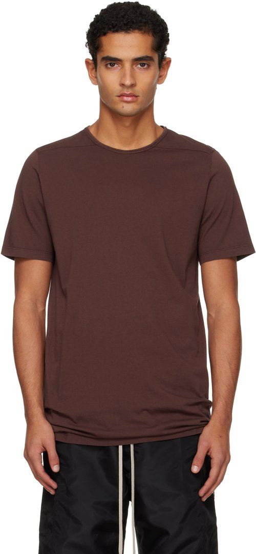 Rick Owens DRKSHDW Burgundy Concordians Level T-shirt - Scab - RU02E7250-RN-43