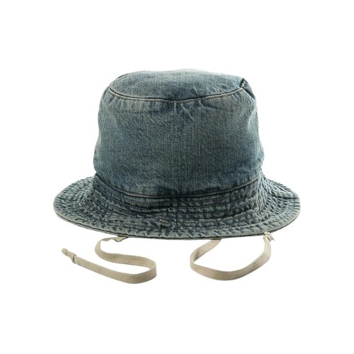Rick Owens DRKSHDW Cappello In Denim Gilligan Hat - RA01F4479-DWB-06