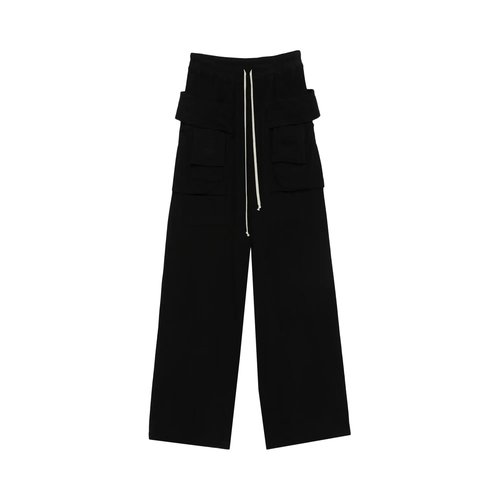 Rick Owens DRKSHDW Cargo Drawstring Wide Pant - RU02E7394-JDB-09