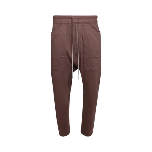 Rick Owens DRKSHDW Classic Cargo Drawstring Sweatpants | Brown | Size L - RDU02C537-0F-43