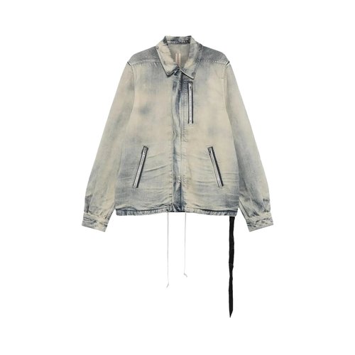 Rick Owens DRKSHDW Concealed Zip Front Jacket - Mineral Pearl - RU02E7775-DMP-38