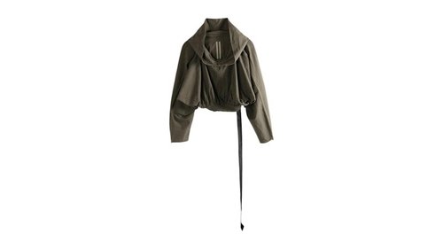 Rick Owens Drkshdw Cropped Hooded Top - Dark Dust - RS01F4218-RN-78