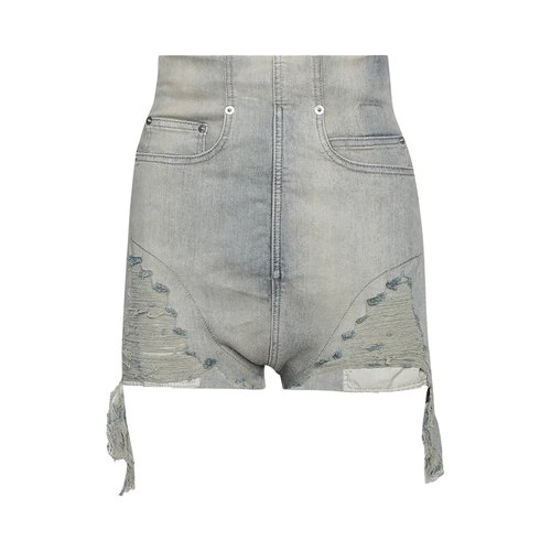 Rick Owens DRKSHDW Denim Dirt Cutoff Shorts - DS01D1313 SKYFR 46