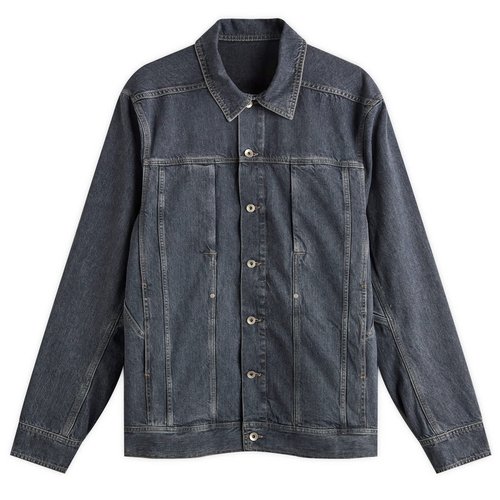 Rick Owens DRKSHDW Denim Overshirt - Washed Grey - RU02E7752-DGY-58