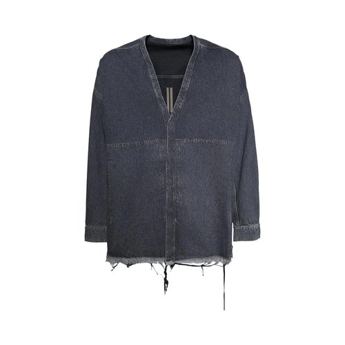 Rick Owens DRKSHDW Giacca In Denim Lido Larry Shirt - RU02E7756-DGY-58