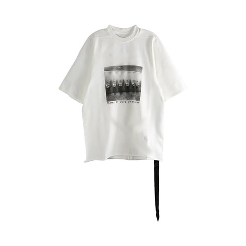 Rick Owens DRKSHDW Jumbo Short-Sleeve T-Shirt - Ilk/Black - RU01F4274-RIG-P4