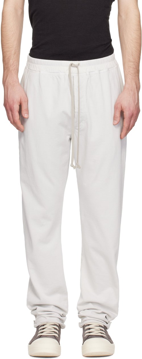 Rick Owens DRKSHDW Off-White Temple Berlin Drawstring Sweatpants - Milk Wash - RU01F4392-RI-51