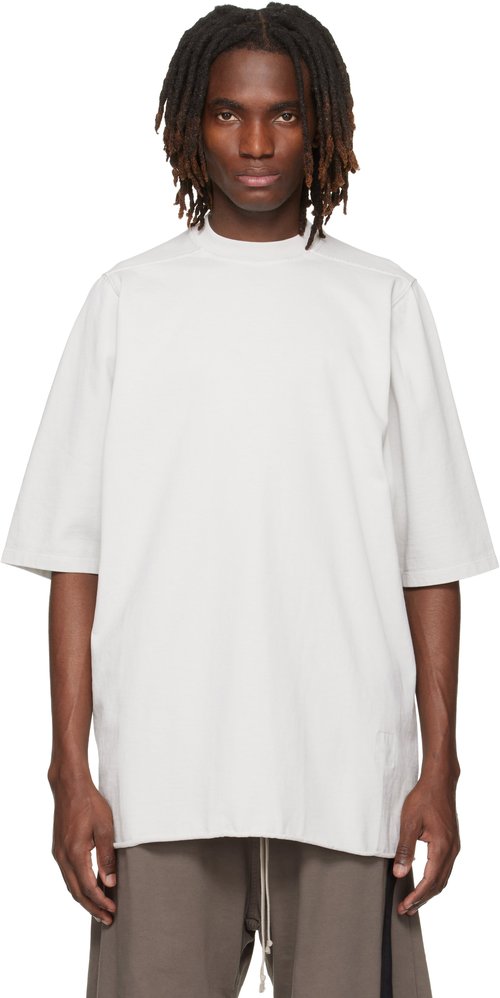 Rick Owens DRKSHDW Off-White Temple Jumbo S/S T-shirt - Milk Wash - RU01F4274-RI-51