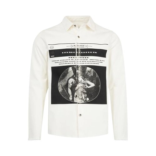 Rick Owens DRKSHDW Outershirt | White | Size L - RU01E3755-DMW-P1