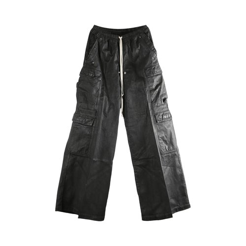 Rick Owens DRKSHDW Pantaloni In Denim Double Cargo Jumbo Pant - RU01F4398-DBK-09