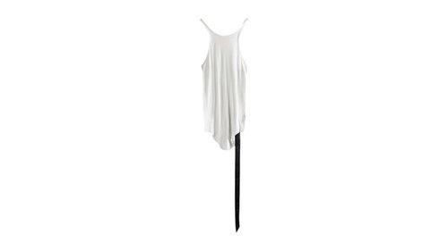Rick Owens Drkshdw Racer Back Tank Top - Milk Wash - RS01F4112-BH-51