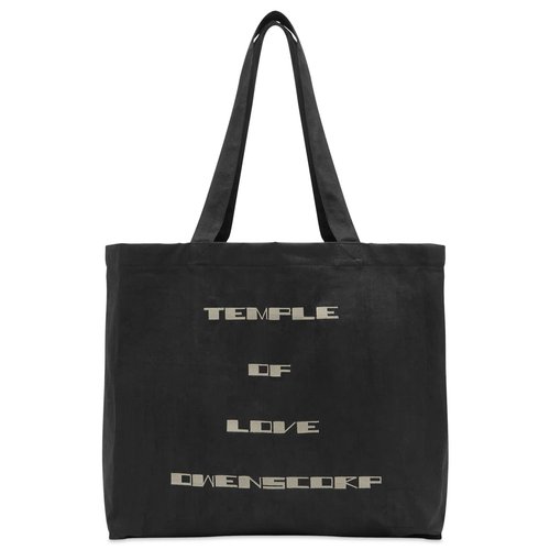Rick Owens DRKSHDW Temple of Love Tote Bag - Black - RA01F4432-DBK-12
