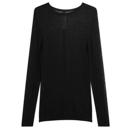 Rick Owens Knit Dennis Top - Pearl - RR01F2637-RIB-SL
