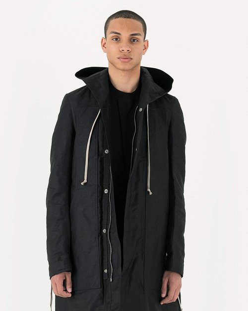 Rick Owens Fishtail Parka - Black