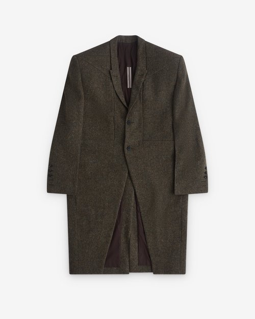 Rick Owens Fogpocket Ricks Coat - Bosco - RU02E1931WRU