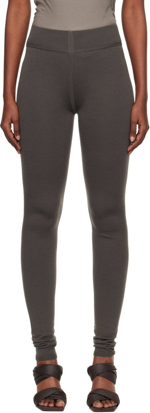 Rick Owens Gray Concordians Runway Leggings - Dark Dust - RO02E4683 M78